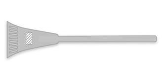 Grattoir à glace bicolore en plastique Gribber - Marquage Recto