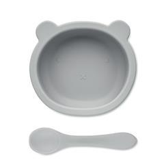 Set cuillère et bol en silicone pour bébé Myboo