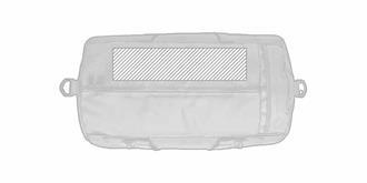 Sac de sport ou de voyage en Tarpaulin 50C Mybag - Impression arrière en haut