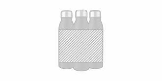 Bouteille d'eau 700 ml en acier avec boucle Mate - Marquage autour