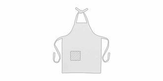 Tablier de cuisine durable avec poche plaquée Pris - Impression Poche