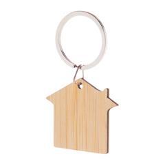 OBG PUB - Porte-clés en bambou en forme de maison House