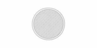 Sous-verre en bambou durable forme arrondi Zoly - A l'avant