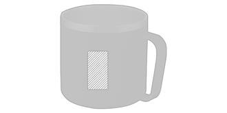 Mug à double paroi 350 ml acier inoxydable Nordrer - Marquage Recto