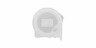 Mètre-ruban durable en plastique ABS recyclé Mylon - Marquage Recto