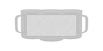 Tasse thermique design de 420 ml en acier Hannon - Marquage autour