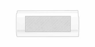 Powerbank 2200mAh en aluminium robuste Hylan - Marquage Verso