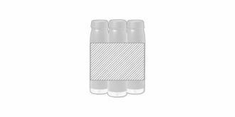 Bouteille isotherme avec bouchon à vis 380ml Nyame - Marquage autour