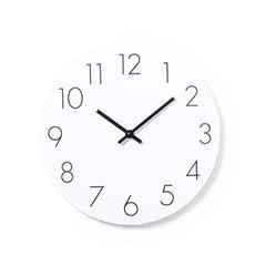 OBG PUB - Horloge murale en bois MDF et cadran blanc Rimka