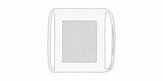 Sac à dos avec cordon en 100% coton Zoutoo - Marquage Recto