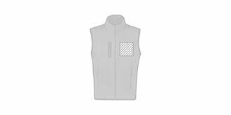 Gilet polaire unisexe au design bicolore Jacks - Marquage poitrine gauche