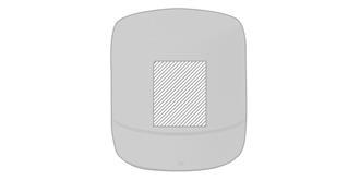 Haut-parleurs de 3 watts en plastique ABS Medan - Marquage Recto