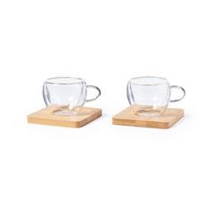 OBG PUB - Lot de 2 mugs à double paroi avec sous-verre Colis