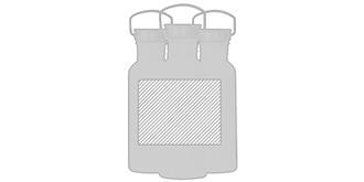 Bidon sublimation design de 750 ml en bambou Preux - Marquage autour