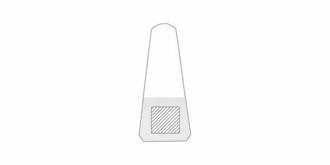 Plaque commémorative en verre épais Pyrocsa - Marquage Recto