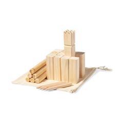 OBG PUB - Jeu de kubb ancestral en bois de pin naturel Sisan
