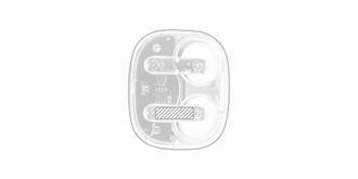 Écouteurs intra-auriculaires transparent Gotrix - Impression Droite