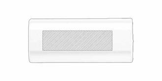 Power Bank 2.200 mAh en aluminium Krisate - Marquage Recto