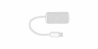 Port USB 2.0 en aluminium recyclé et Bambou Zelo - Marquage Recto