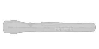 Lampe de poche extensible design élégant Luminar - Marquage Recto