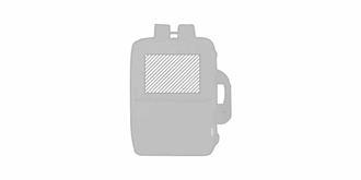 Sac à dos porte-documents en RPET robuste Lazzy - Impression Haut