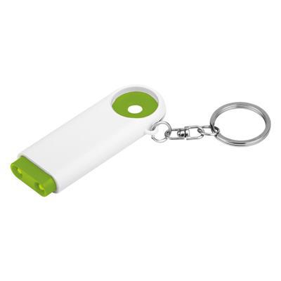 Porte-clés avec monnaie pour chariot Tikono Vert citron