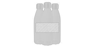 Bidon bicolore avec couvercle à vis en acier Heras - Marquage autour