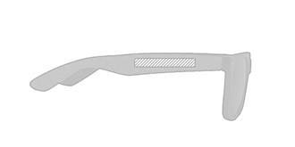 Lunettes de soleil avec manche en liège Scrute - Impression Gauche