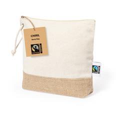 OBG PUB - Trousse de toilette en coton et jute feuilleté Hem