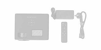 Projecteur avec connexion Bluetooth et WiFi Sawale - face 1