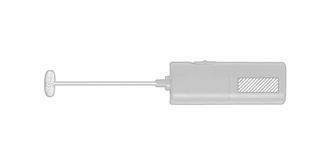 Mousseur à lait pratique en ABS et acier inox Prak - face 1