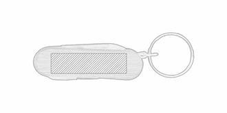 Porte-clés multi-outils pratique et robuste Vidos - Marquage Verso