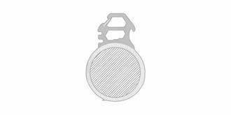 Outil multifonction en bambou et acier inox Pelor - Marquage Verso