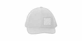 Casquette 6 panneaux en polyester RPET Mandiy - Impression Gauche