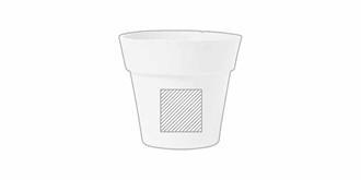 Pot de fleurs avec graines de tournesol Maldox - Marquage Recto