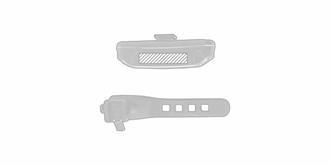 Lumière de sécurité pratique pour vélo Voltima - Marquage Verso