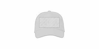 Casquette 5 panneaux en coton recyclé Madi - A l'avant