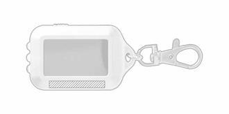 Porte-clés lampe de poche solaire Dalgo - Impression Droite