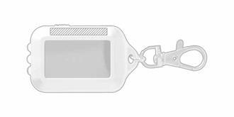 Porte-clés lampe de poche solaire Dalgo - Impression Gauche