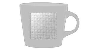 Tasse en céramique de capacité 350 ml Karoo - Impression Gauche