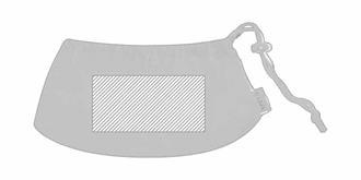 Coussin pratique et confortable en RPET Quatin - Impression pochette recto