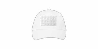 Casquette 5 panneaux en coton bio pour enfant Jaky - Marquage Recto