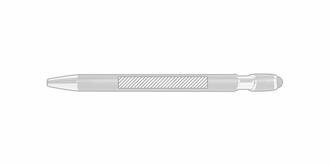 Stylo stylet pointeur en aluminium robuste Akadio - Marquage Verso