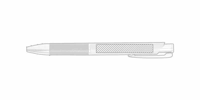 OBG.PUB - Stylo avec corps en bambou et papier recyclé Ramo - Impression Droite Stylo avec corps en bambou et papier recyclé Ramo - Impression Droite