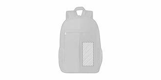 Sac à dos au design attrayant en RPET robuste Tchi - Impression Gauche