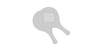 Raquette de plage en Bois stylé Saker - Marquage Recto