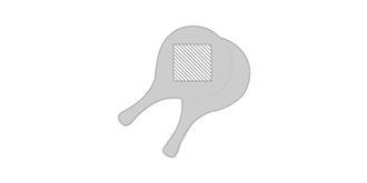 Raquette de plage en Bois stylé Saker - Marquage Verso