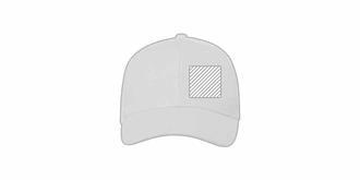 Casquette 6 panneaux en 100% coton recyclé Eden - Impression Gauche