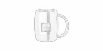 Carafe en acier inox avec finition métallique Rego - Impression Gauche