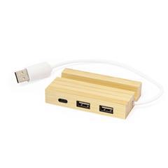 OBG PUB - Port USB 2.0 en bambou robuste et pratique Geno